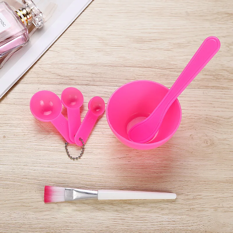 Набор косметических чашек в Корейском стиле DIY beauty Facemask для макияжа, набор из четырех предметов,, четыре в одном, Прямая с фабрики