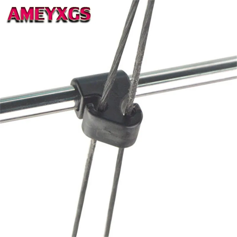 

2pcs Archery Cable Slide 3/8'' Cable Bar Plastic Arrow String Separator Compound Bowstring Tools Shooting Hunting Accessories