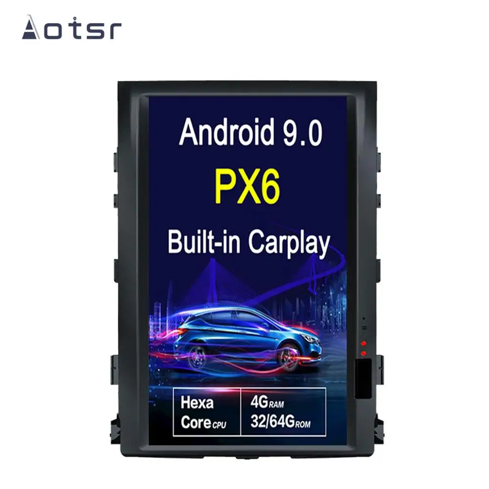 Android 9,0 Tesla стиль 1" Автомобильный gps навигатор для TOYOTA LAND CRUISER LC200 2008- плюс головное устройство мультимедийный плеер радио