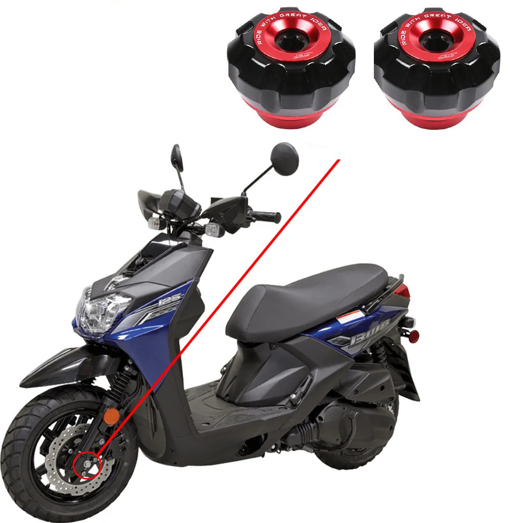 Передняя вилка мотоцикла колеса аварии ползунки защита от падения для Yamaha Xmax 125 250 300 400 Nmax 155 125 Bws 125 Aerox