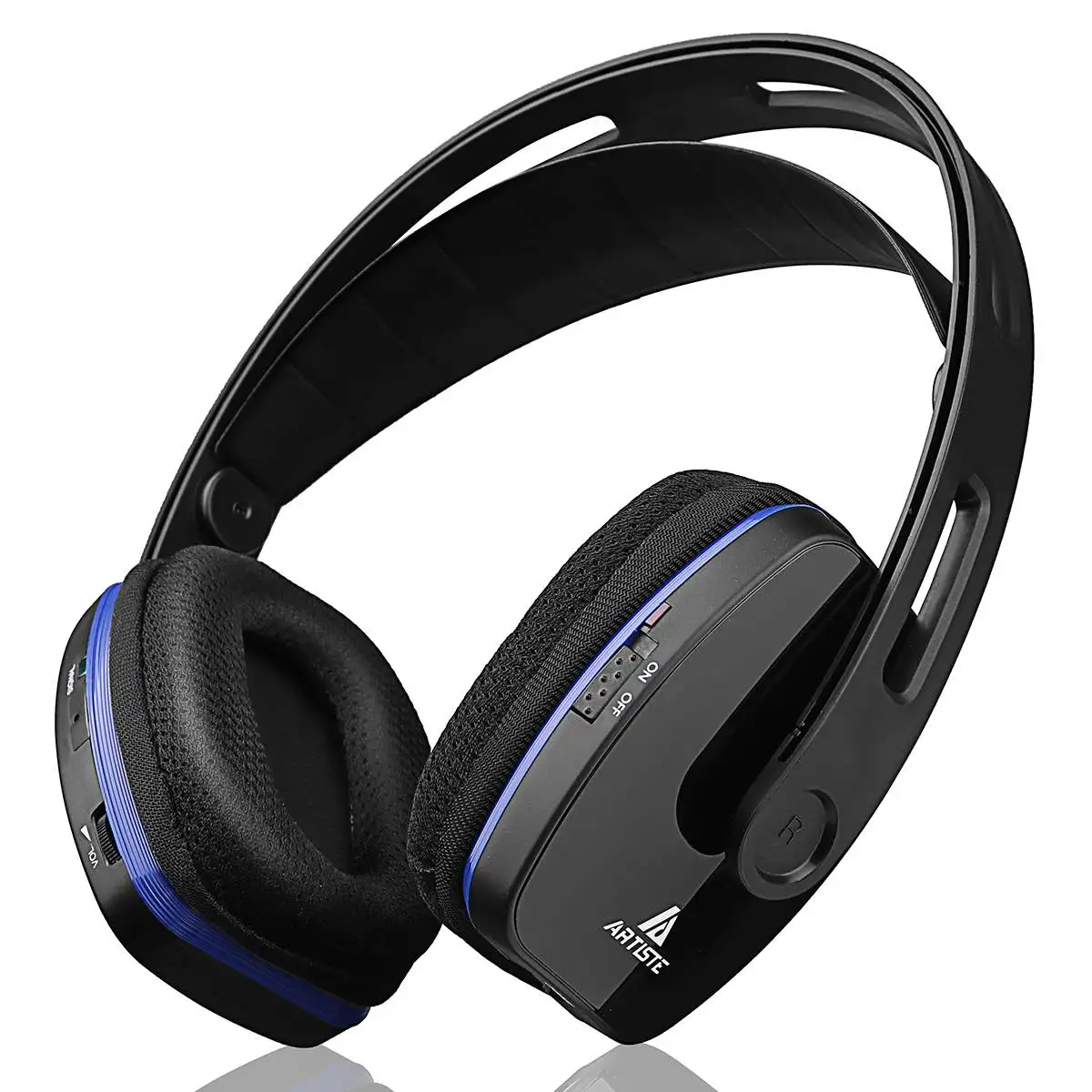D2 2,4 ГГц Беспроводные HiFi bluetooth наушники глубокий бас беспроводные ТВ наушники с передатчиком док-станции для мобильного телефона музыки