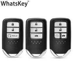 WhatsKey Smart Key Shell Case For Honda XRV Jazz Pilot Odyssey Accord Fit Civic CRV Accessories HON66 Blade Remote Key Housing