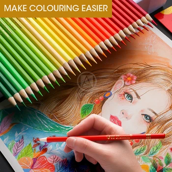 

120/160 Colors Professional Color Pencil Set Oil Watercolor Wood Colored Pencils Artist painting Drawing colour colours