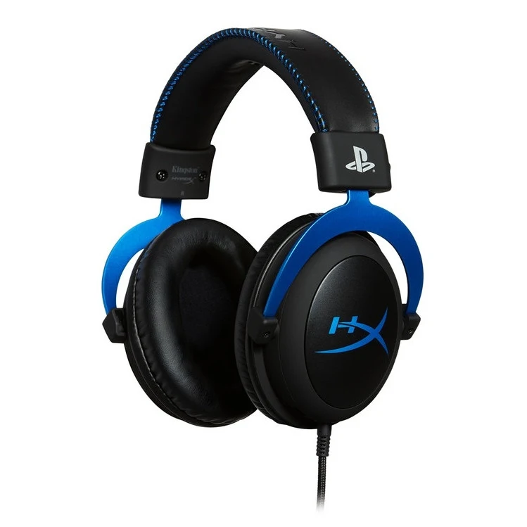 Гарнитура HyperX Cloud Blue проводная, 15–25000 Гц, 60 Ом, 98 дБ, цвет: черный/синий