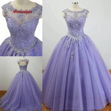 Кружевные сиреневые Бальные платья, бальное платье, Тюлевое платье для выпускного вечера, дебютантное милое 16 платье, vestidos de 15 anos