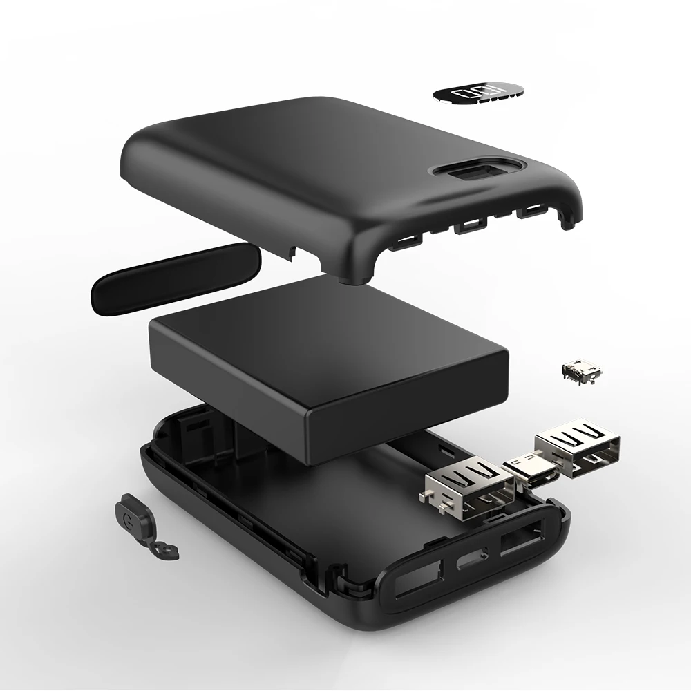 13800 мАч mi ni power Bank USB TYPE C Быстрая зарядка светодиодный дисплей маленький внешний аккумулятор power bank для iPhone Xiaomi mi повербанк