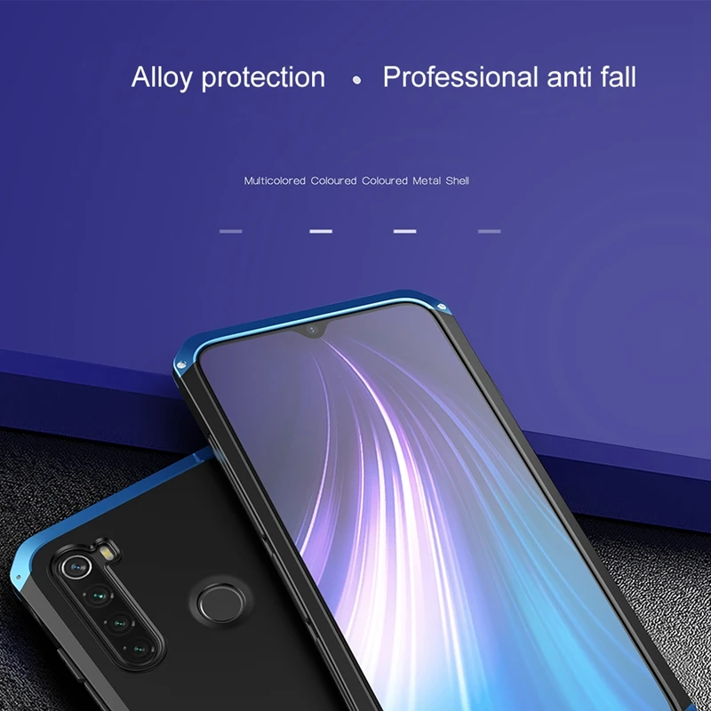 Металлический чехол для XiaoMi RedMi Note 8 жесткая сверхпрочная алюминиевая рамка для XiaoMi RedMi Note 8 Note8 XioMi защитная задняя крышка