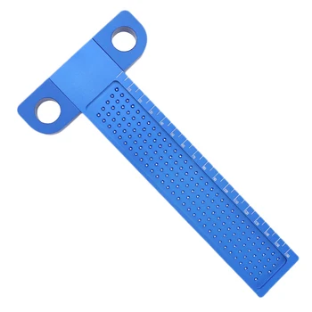

Woodworking T Ruler 160Mm Hole Positioning Crossed Marking Gauge Aluminum Alloy Metric Scriber Measuring Tools Carpenter