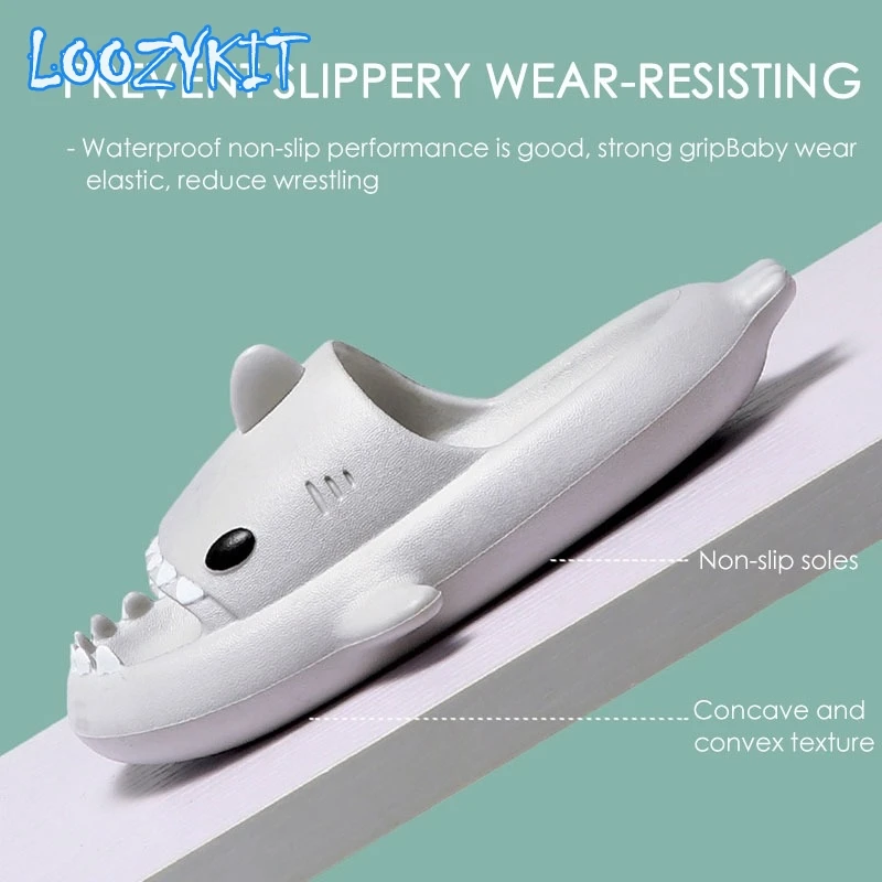 Shark Summer Children's Slippers Rainbow Shoes For Kids Toddler Baby Outdoor EVA Cartoon Print Cute Flat Heels Beach Sandals - Image 5