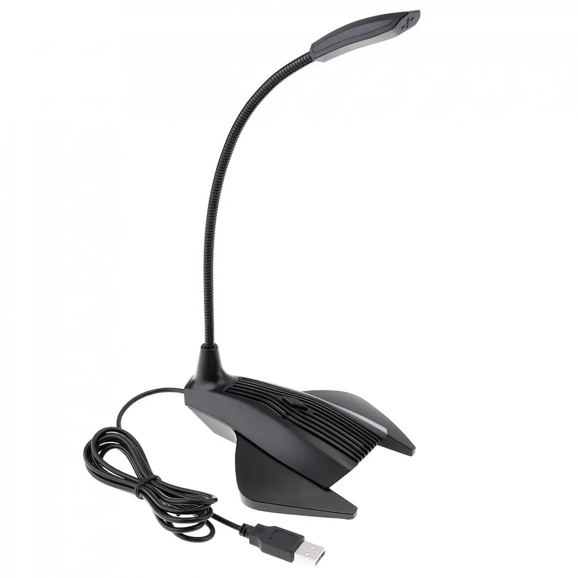 Настольный микрофон USB HD с шумоподавлением, компьютерный игровой микрофон с семью цветными огнями