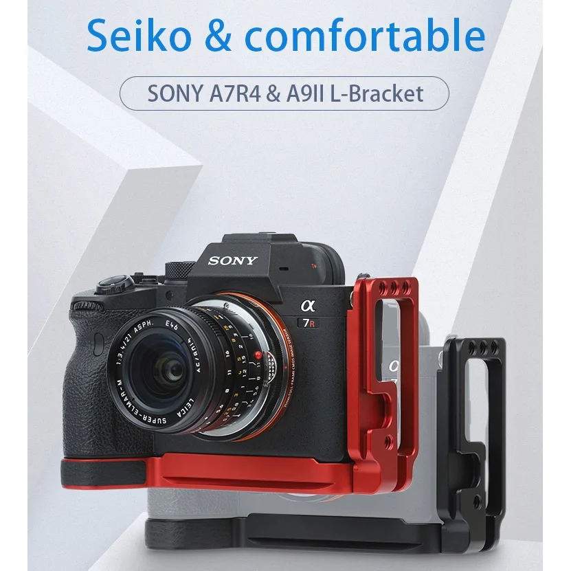 Camera L Plate Bracket Arca Swiss Tripod Head Holder LB Hand Grip Compatible with Sony Alpha A7R IV ILCE A7R IV