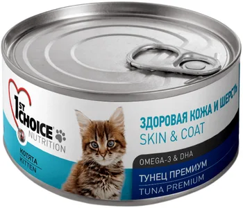 

1ST CHOICE 1ST CHOICE KITTEN PREMIUM bezzernovye Kitten Tuna 85g