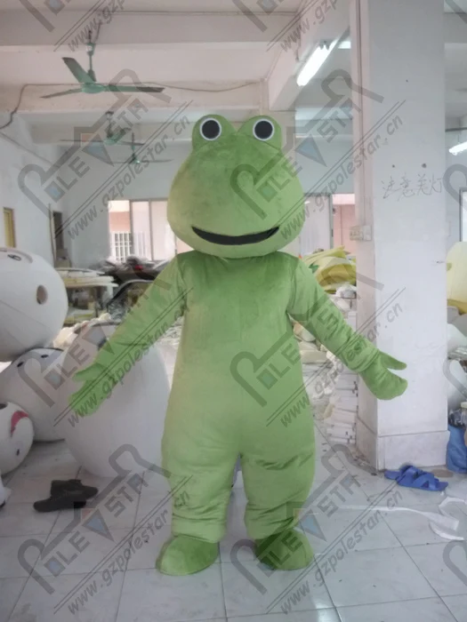 

quality hot sale frog mascot costumes cartoon green frog mascot design