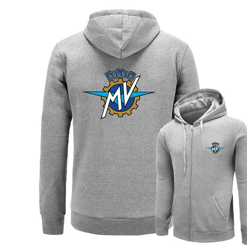 MV Agusta printed Hoodies Men Solid Zipper Cardigan Sweatshirts Slim Fit Sportswear Fashion Casual Tracksuit Dropshipping | Мужская