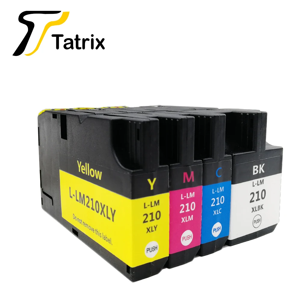 one set (4Colors) Татрикс LM210 LM-210XL Совместимый картридж для Lexmark, костюм для принтера OfficeEdge Pro4000c Pro4000 Pro5500 Pro5500t - Цвет: one set (4Colors)