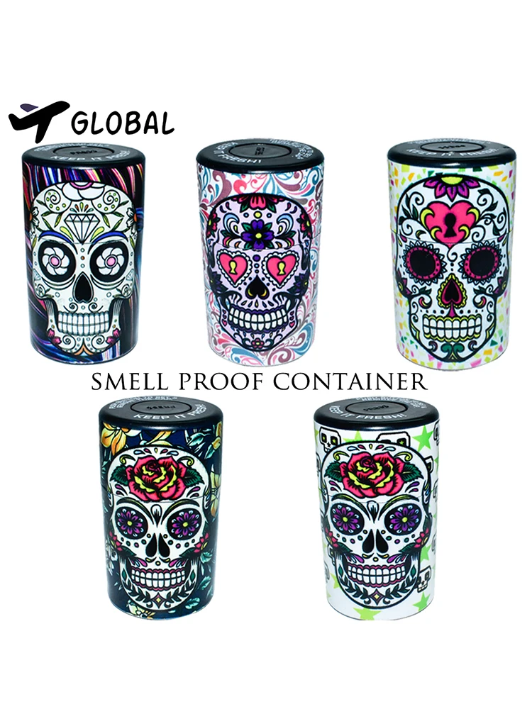 Tobacco-Storage-Box Sealed Weed-Jars Smoking-Accessories Herb Spice Candy Plastic