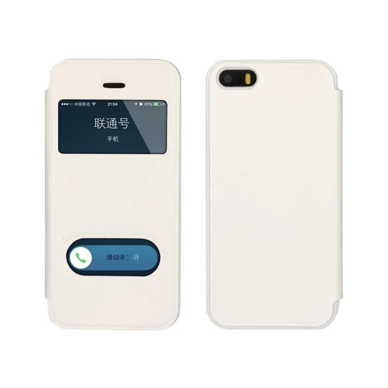 White Роскошные кожаные Встроенная чехол для Apple iphone X для iphone 6 6s 7 8 Plus Smart PU Кожаные чехлы для iphone 5 5S SE 6 6s чехол - Цвет: White