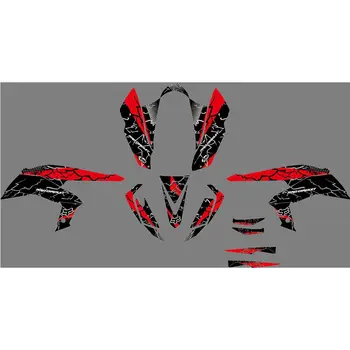 

Full Graphics Decals Stickers Motorcycle Background Custom Number Name 3M Matte For KAWASAKI KFX450 KFX 450