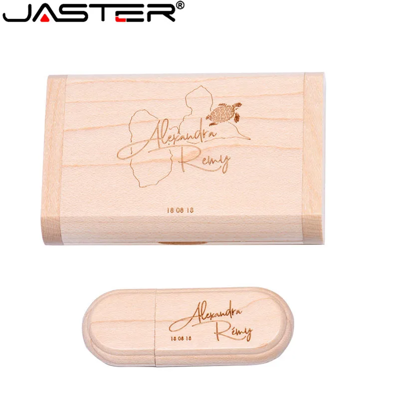 Деревянный usb флеш-накопитель JASTER + флип-бокс 2 0 4 ГБ 8 16 32 64 внешний накопитель