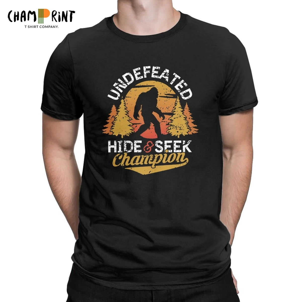 Hide And Seek World мужские футболки Bigfoot Sasquatch Monster Hunter Забавные с коротким рукавом и