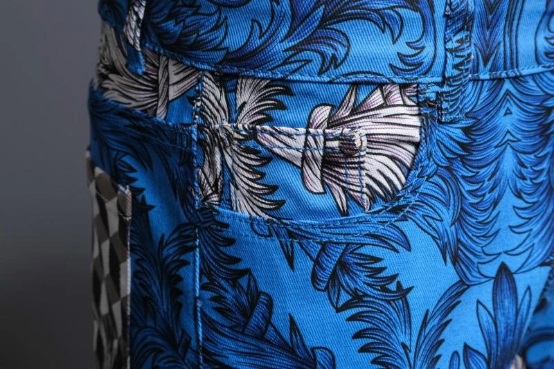 Дизайнерские джинсовые штаны Mannen Slim Fit Volledige Lengte mannen Broek Moda Hombre Erkek Kot pantoon, королевские джинсы Gedrukt