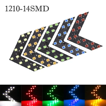 

2PCS/Set Led Turn Signal Light 14SMD Arrow Indicator Car Rearview Mirror Rear Side Lamp Indicator Exterior Lamp Car Accessories
