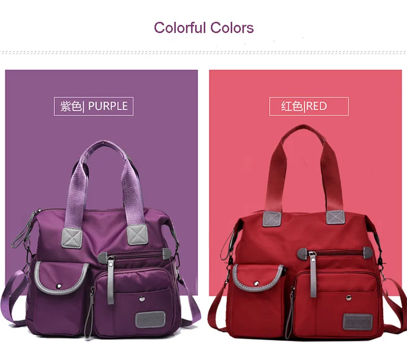 Free Shipping Large Capacity Women Bag Nylon Messenger Bag Designer Shoulder Crossbody Bag Women Handbag