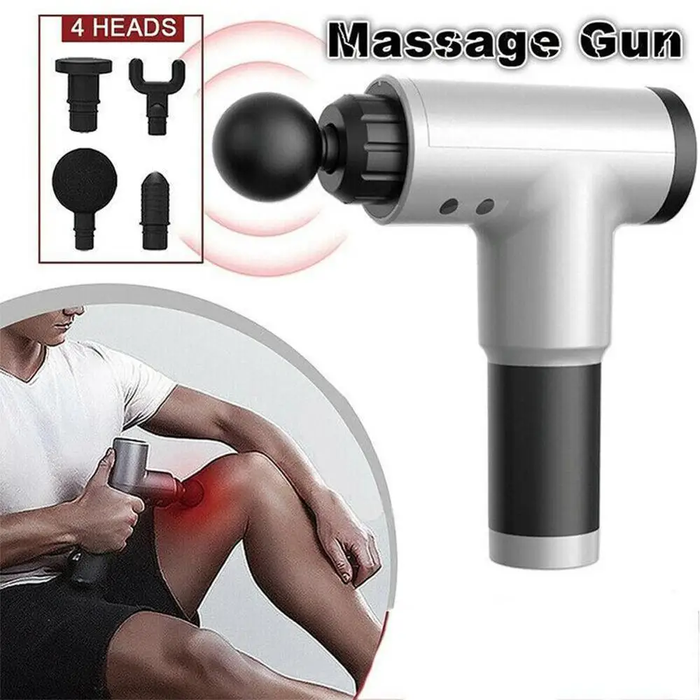 3200r min Electric Muscle Massager Therapy Fascia massage gun Deep Vibration Muscle Relaxation Fitness Equipment With 1 3200r min Electric Muscle Massager Therapy Fascia massage gun Deep Vibration Muscle Relaxation Fitness Equipment With 1
