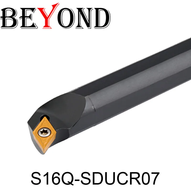 

BEYOND S16Q-SDUCR07 16mm lathe turning tool holder internal lathe cutter SDUCR SDUCL carbride inserts cnc turning S16Q-SDUCL07
