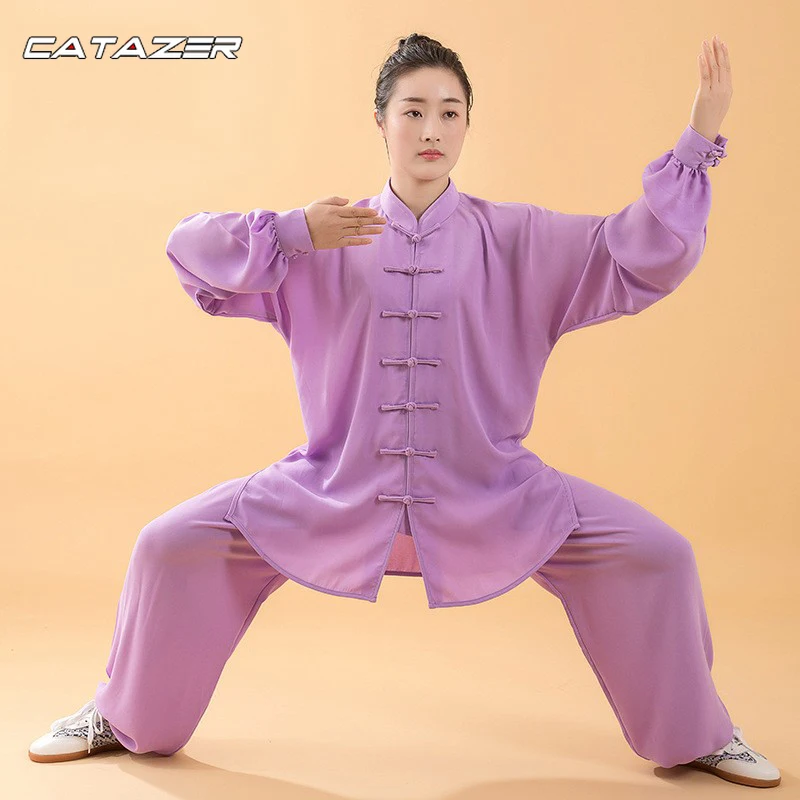 Uniforme Tai Chi Femminile Arti Marziali Wushu Wing Chun Kung Fu
