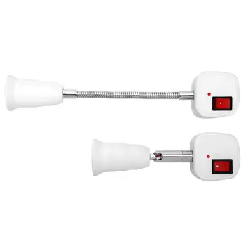 

E27 Plug Socket LED Light Sensor Switch Durable Single Lamp Head Can Rotate In Direction Base Lamp Holder Socket Splitter Adapte