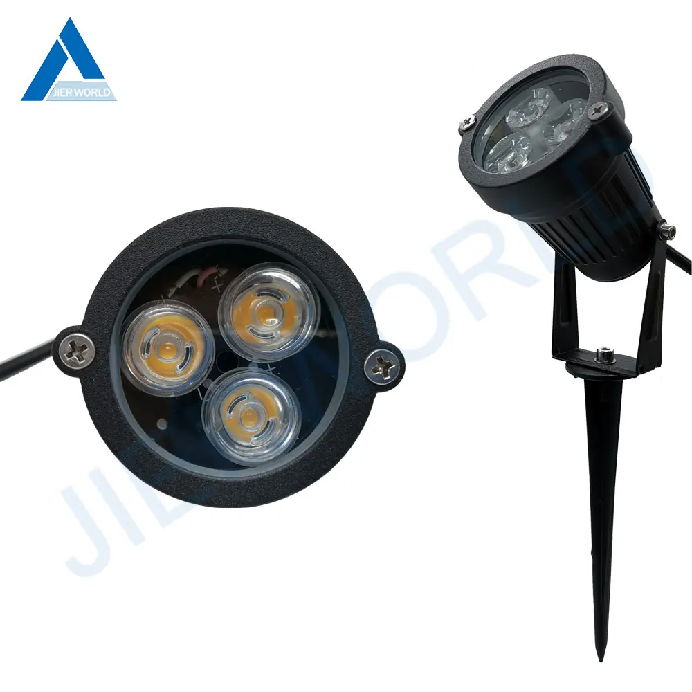 Jardin Lamp DC 12V 24V Outdoor Light Lighting 3X3W Lampy LED Ogrodowe AC 110V 220V Garden Light 12V Garden decoration