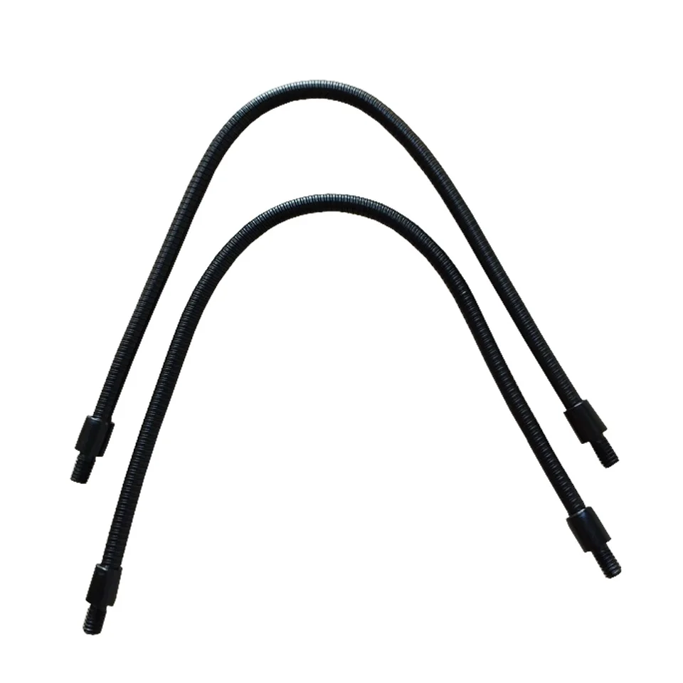 LED 구스넥 M4 블랙 실버 마이크 포지셔닝 호스, 외부 이빨 2 개, M4 유연한 스네이크 튜브, 10 cm, 20 cm, 30 cm, 40cm