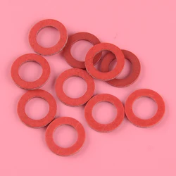 DWCX 10pcs Plastic Lower Unit Oil Drain Screw Gasket Red Fit For Yamaha 90430-08020-00 90430-08003 Accessories