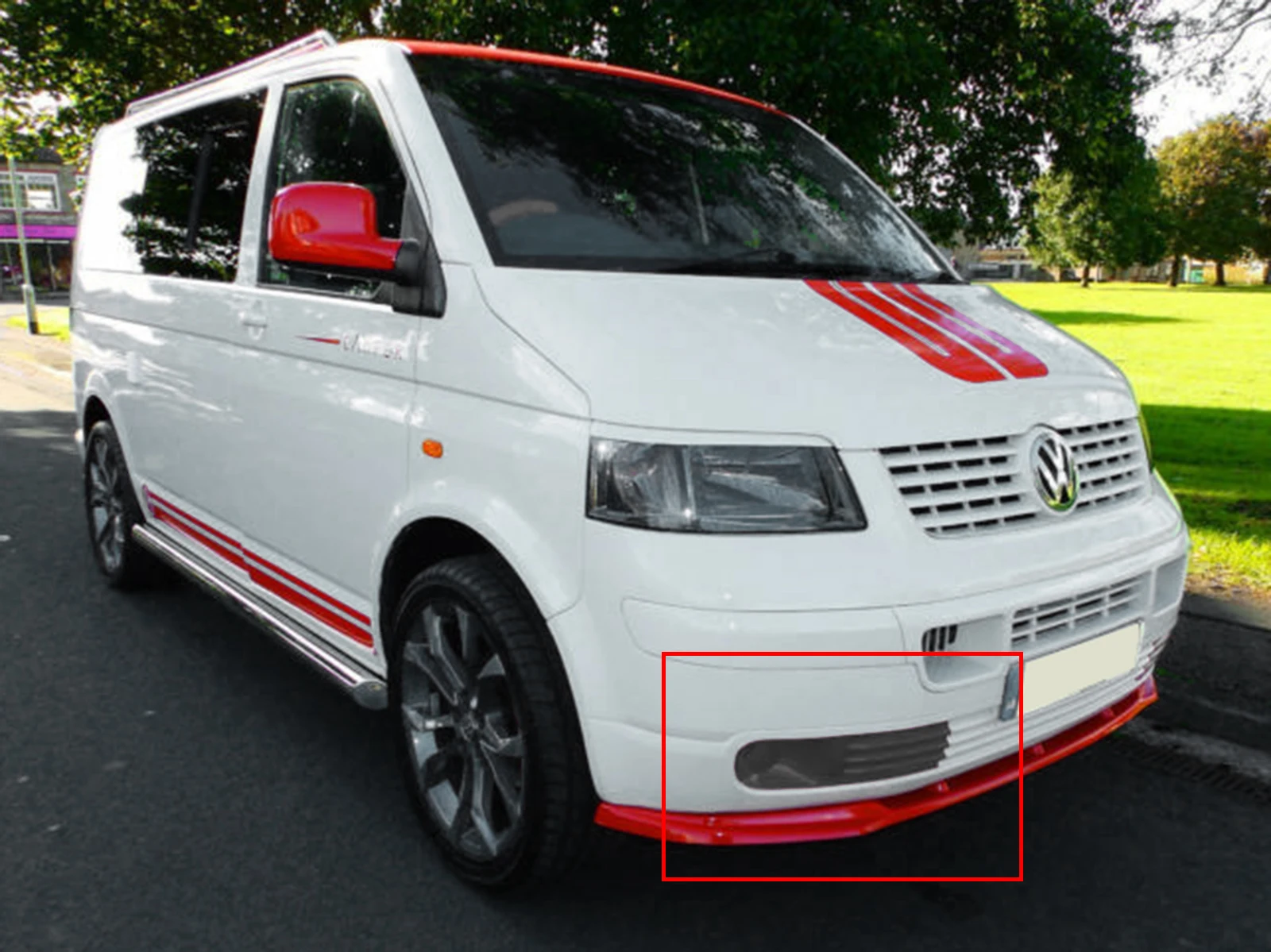 Левый и правый передний бампер противотуманный светильник для VW Transporter T5 2003-2009