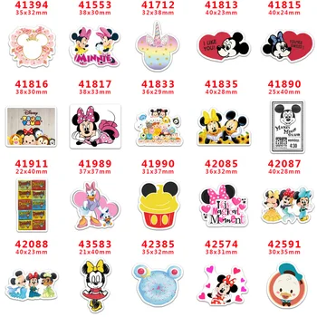 

2020 new arrival Free shipping 30 pcs/package printed resin planar flat-back resins for Hair Bow Decoration PR41394