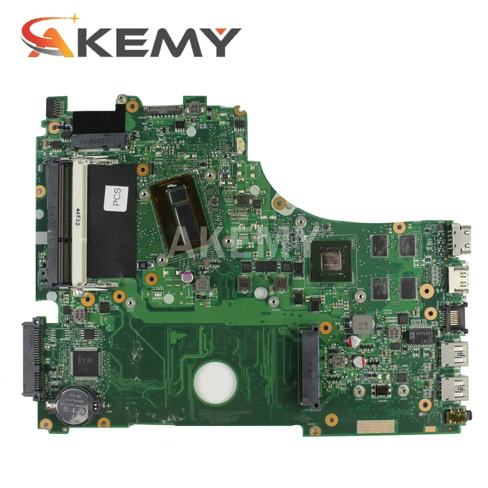 New!!! Akemy X750LN  Laptop motherboard For Asus X750LB X750LN X750L Maniboard X750LB X750LN I7-4500U CPU GT840M Graphic card
