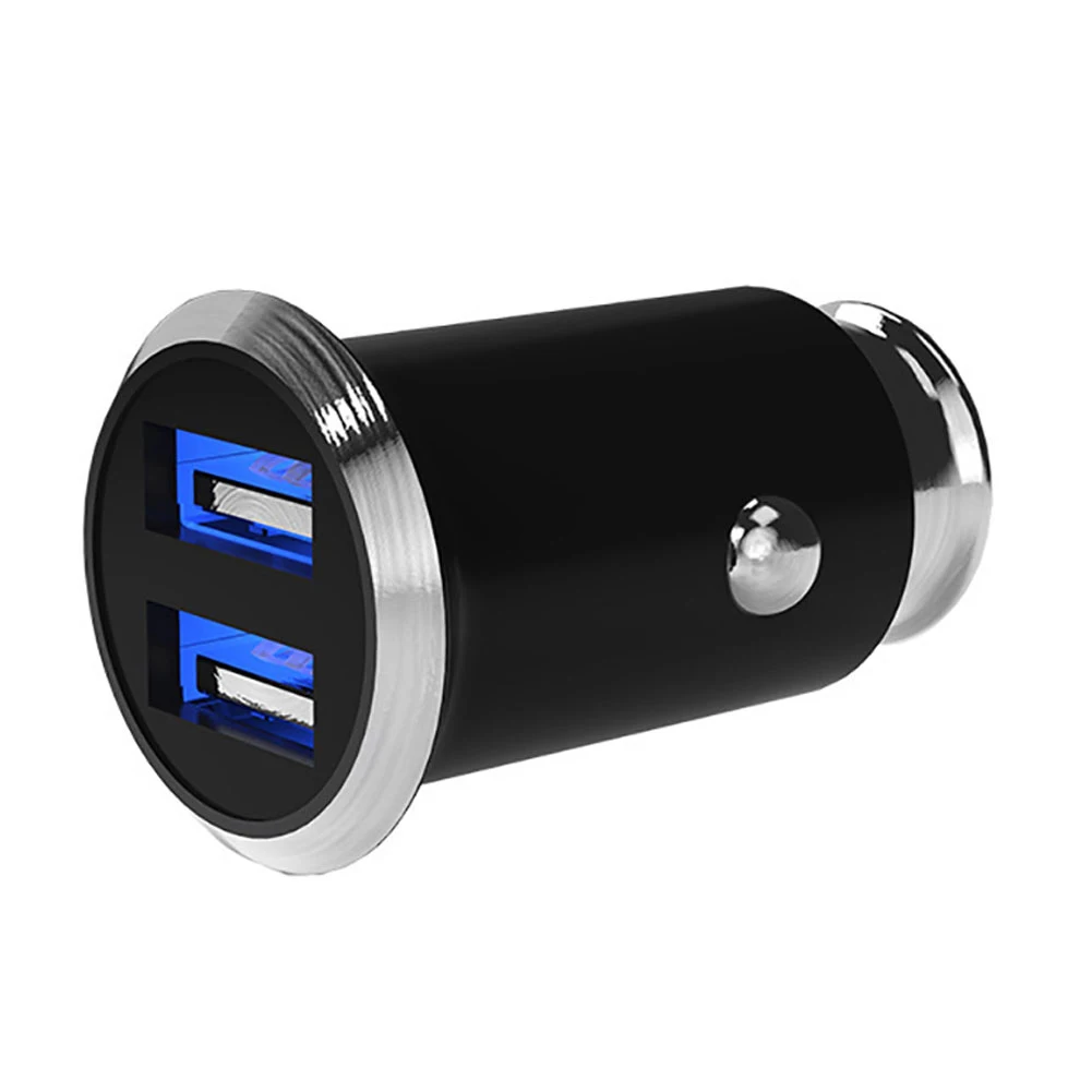 5V 3.1A двойной usb-порт металлический Быстрый зарядный автомобильный мобильный телефон зарядное устройство адаптер питания для Iphone 8 Xiaomi 8 huawei 30P