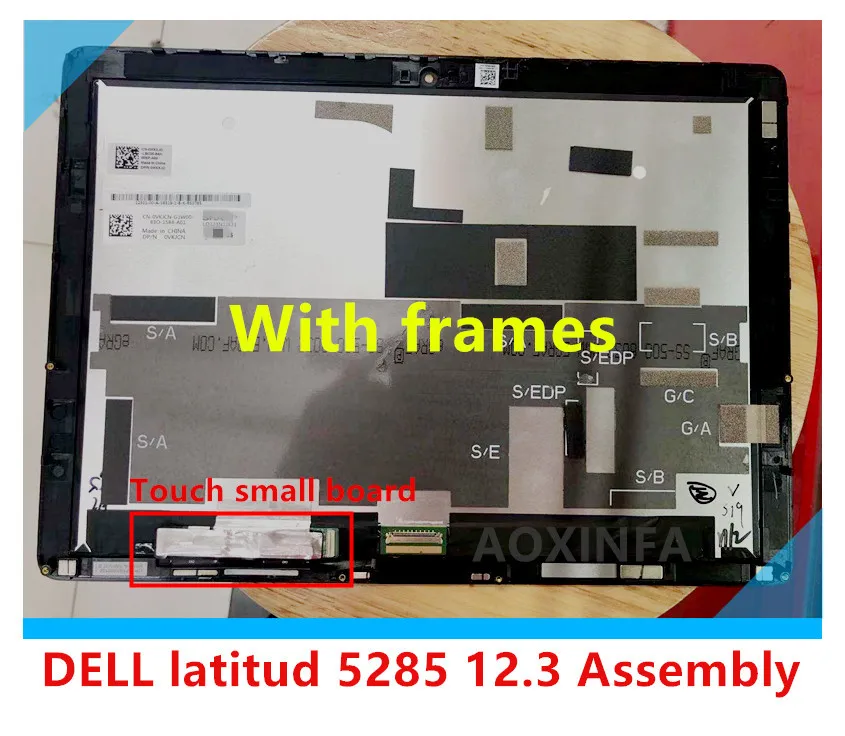 Для DELL latitud 5285 12 3 &quot1920X1280 LCD de la Asamblea pantalla TACTIL 2TDV5 X8T3P 0KK8X LQ123N1JX31 TV123WAM ND0 0VKJCN|ЖК-экраны