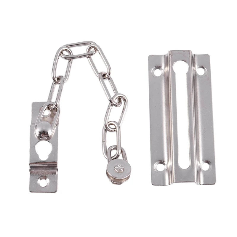 Door chain Security chain Hardware Door lock extruded Chain door Chain door Guard nickel matt