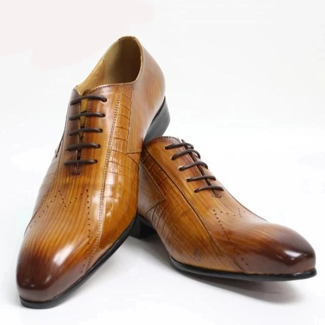 

Men Pu Leather Shoes Lace Up Casual Shoes Dress Shoes Brogue Shoes Spring Ankle Boots Vintage Classic Male Casual F343