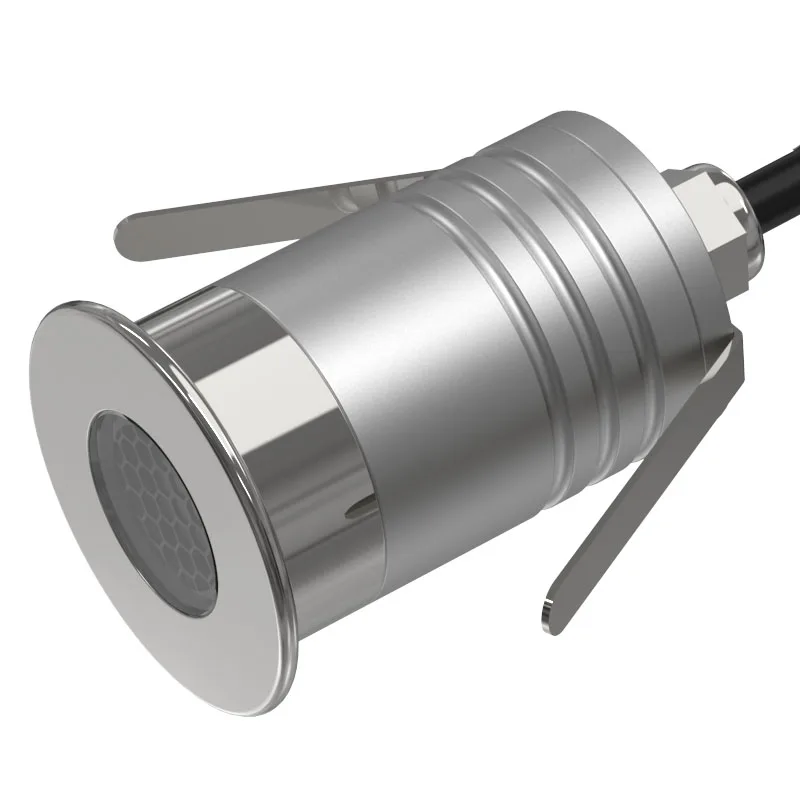 Нержавеющая сталь IP67 1 Вт 3W CREE 12 в 24 В dc мини Точечный светильник для сада ванной комнаты Антибликовая лампа
