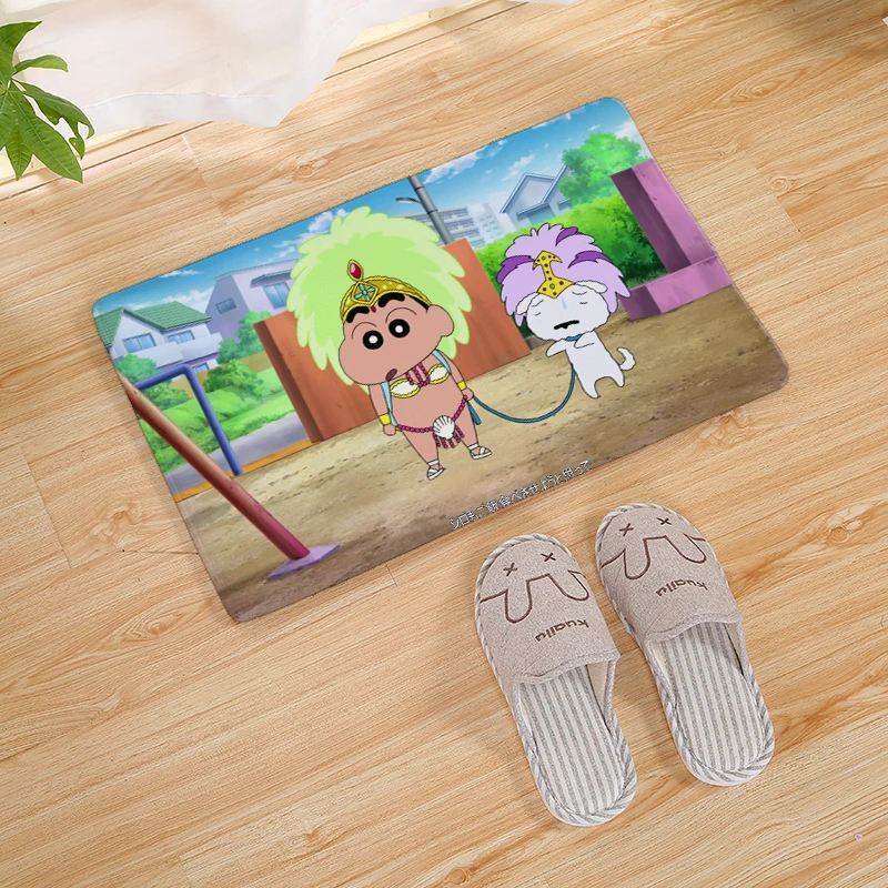 Мультфильм Crayon Shinchan принт домашний Коврик для двери стелька для кухни ковер для дома и улицы Добро пожаловать ванная комната Противоскользящие коврики 80 см - Цвет: 17