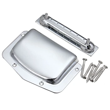 

Set Fixed Adjustable Bridge Tailpiece For Teisco Harmony Kay Guitar New