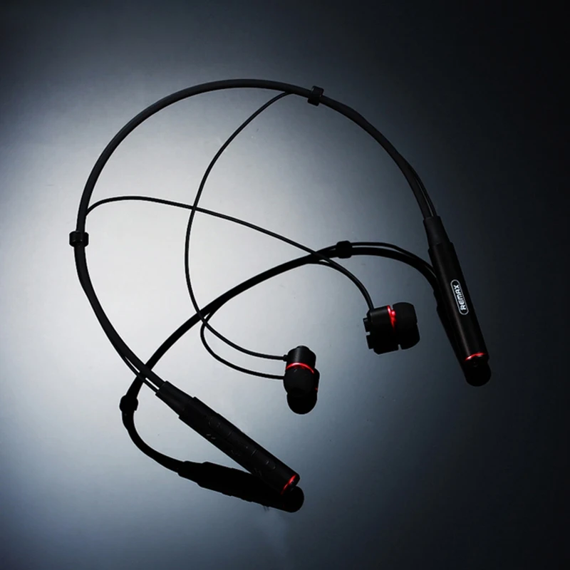 Hot Remax Rb-S6 Sports Neckband Bluetooth Headset Wireless Stereo Music Earphone Bluetooth V4.1 Hd Mic Multi Connections for I
