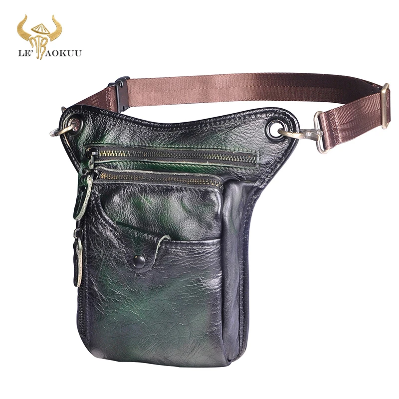 Riñonera informal de cuero para hombre, bolso de hombro clásico, de moda, verde, cinturón viaje, 5|Riñoneras| - AliExpress