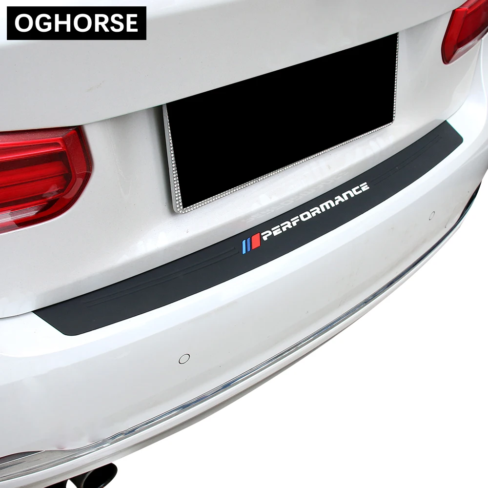 Rubber Car Rear Bumper Trim Guard Plate Protector Sticker Cover For BMW F20 F45 F30 F32 G30 F10 G32 F01 G12 Z4 X1 X3 X4 X5 X6 X7