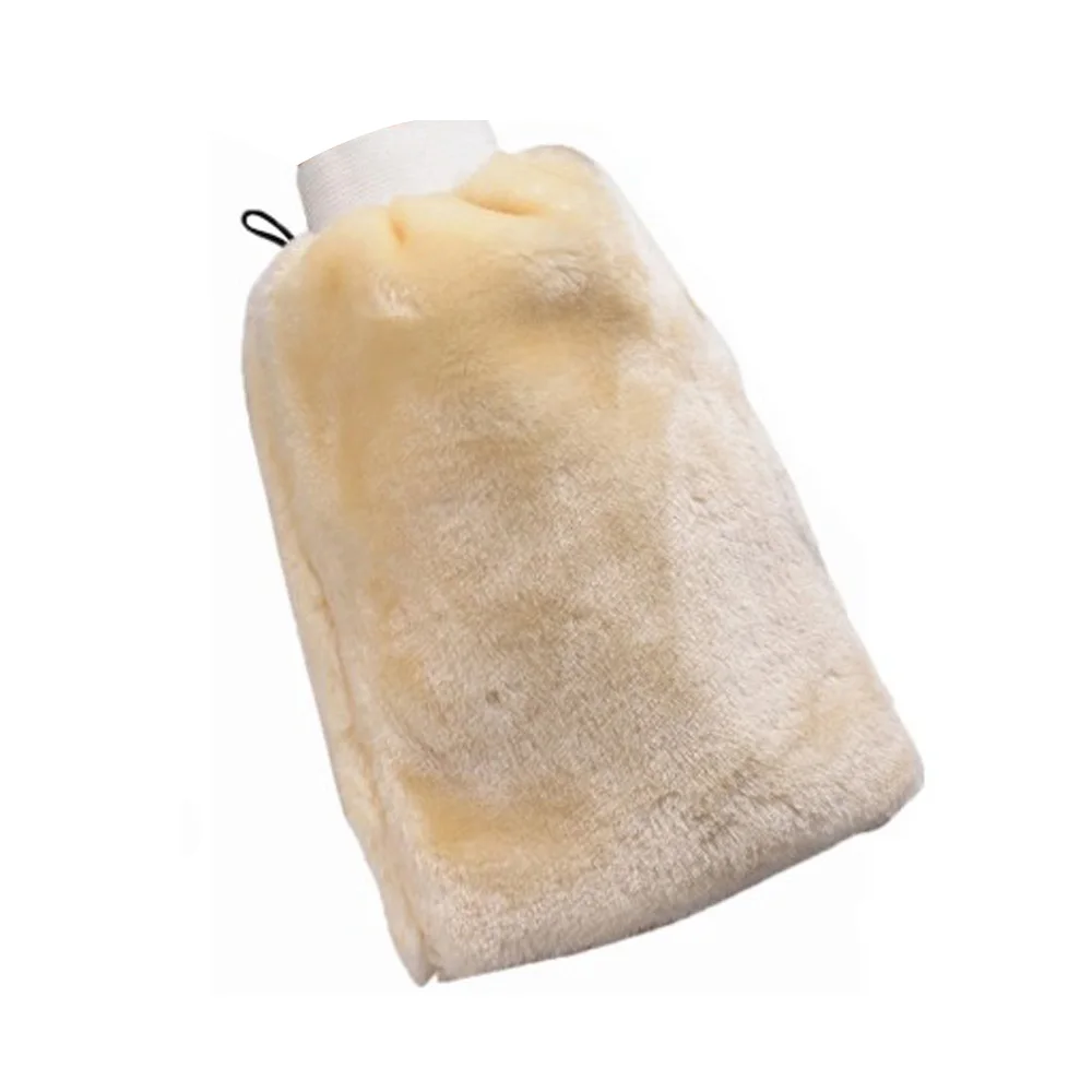 

Car Wash Gloves Artificial Wool Double-sided Washing Wiping Detailing 24*16*3cm