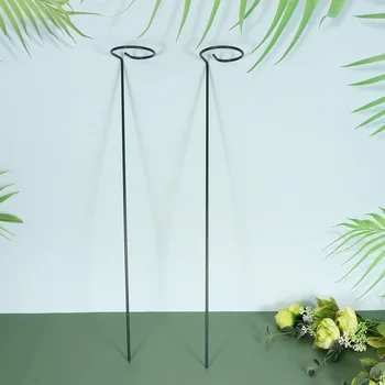 

5pcs Potted Plant Support Rod Iron Flower Support Frame Single Stem Plants Holder Stand