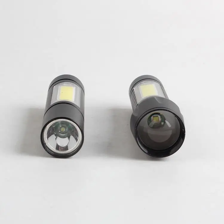 Многофункциональный led Два в одном выдвижной cob рабочий светильник яркий мини портативный светильник-вспышка